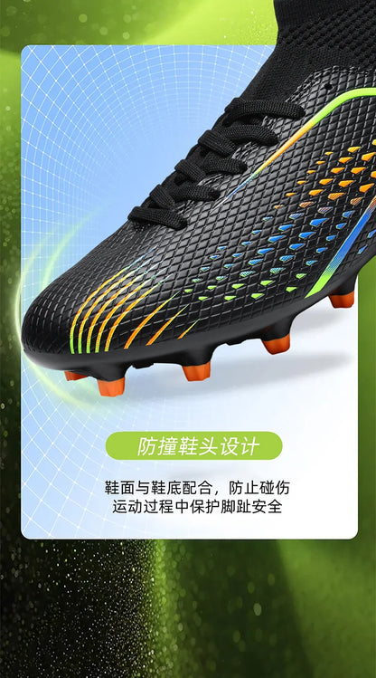 New Men Soccer Shoes Professiona Football Boot Turf Futsal Match Grass Unisex Outdoor Training Soccer Cleats Non-slip Breathable