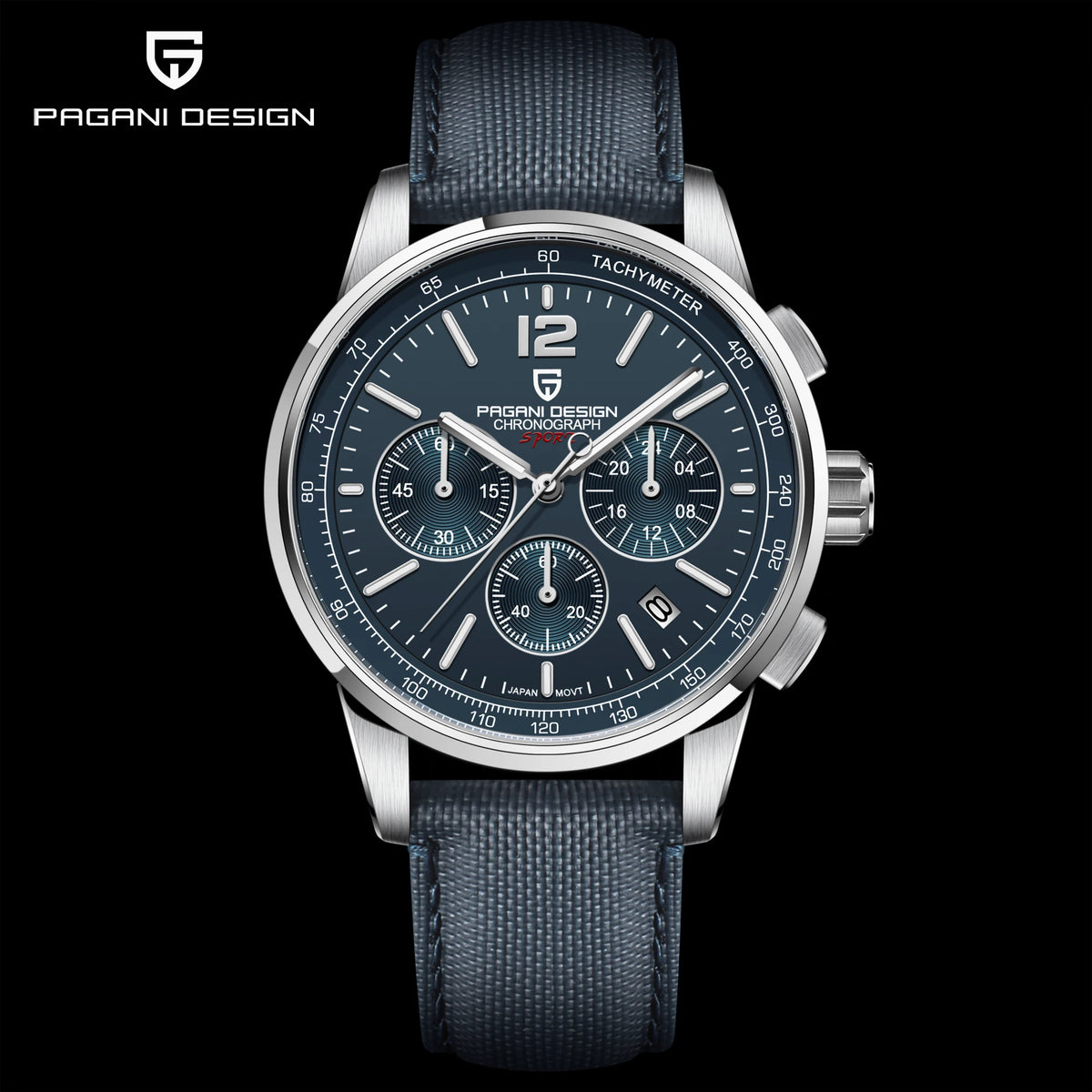 PAGANI DESIGN 2025 New Men Quartz Watches VK63 Fashion Casual 100M Water Resistant Sapphire Glass Stainless Steel Watches