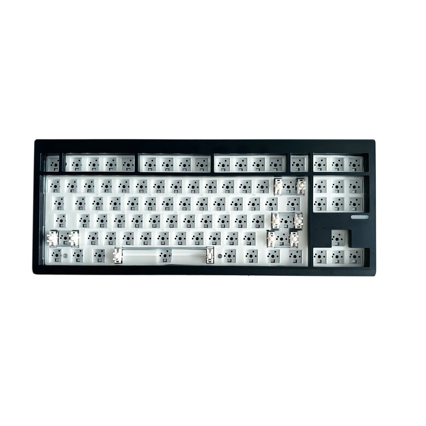 Kit de teclado mecânico ZUOYA GMK87L, estrutura Gasket, programável VIA/QMK, hot-swap, sem fios em três modos, RGB