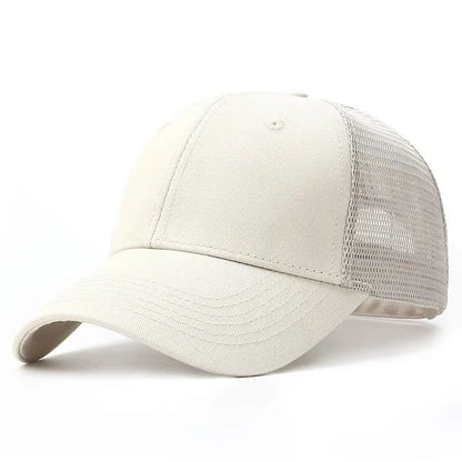 Big Head Man Plus Size Baseball Cap Summer Cotton Mesh Trucker Hat 3d Large Size Snapback 56-60cm 60-68cm OVERSIZE