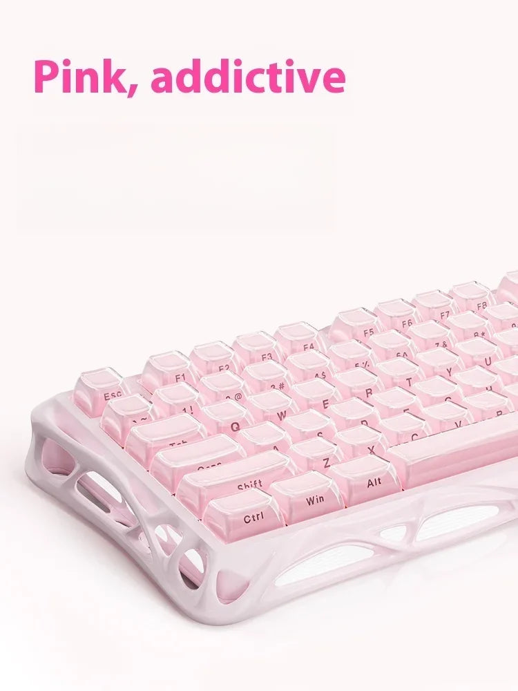 Mercury K1 Grava Star Breaking 75 RGB Mechanical Keyboard Gaming Bluetooth 2.4G Wired RGB Hotswap Gamer Non-contact Keyboard