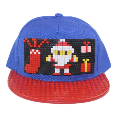 Șepci de baseball cu imprimeu cartoon patchwork, blocuri DIY, șepci snapback, șepci hip-hop pentru bărbați și femei, șepci detașabile cu pixeli, șepci „dad hats”, pentru copii și adulți
