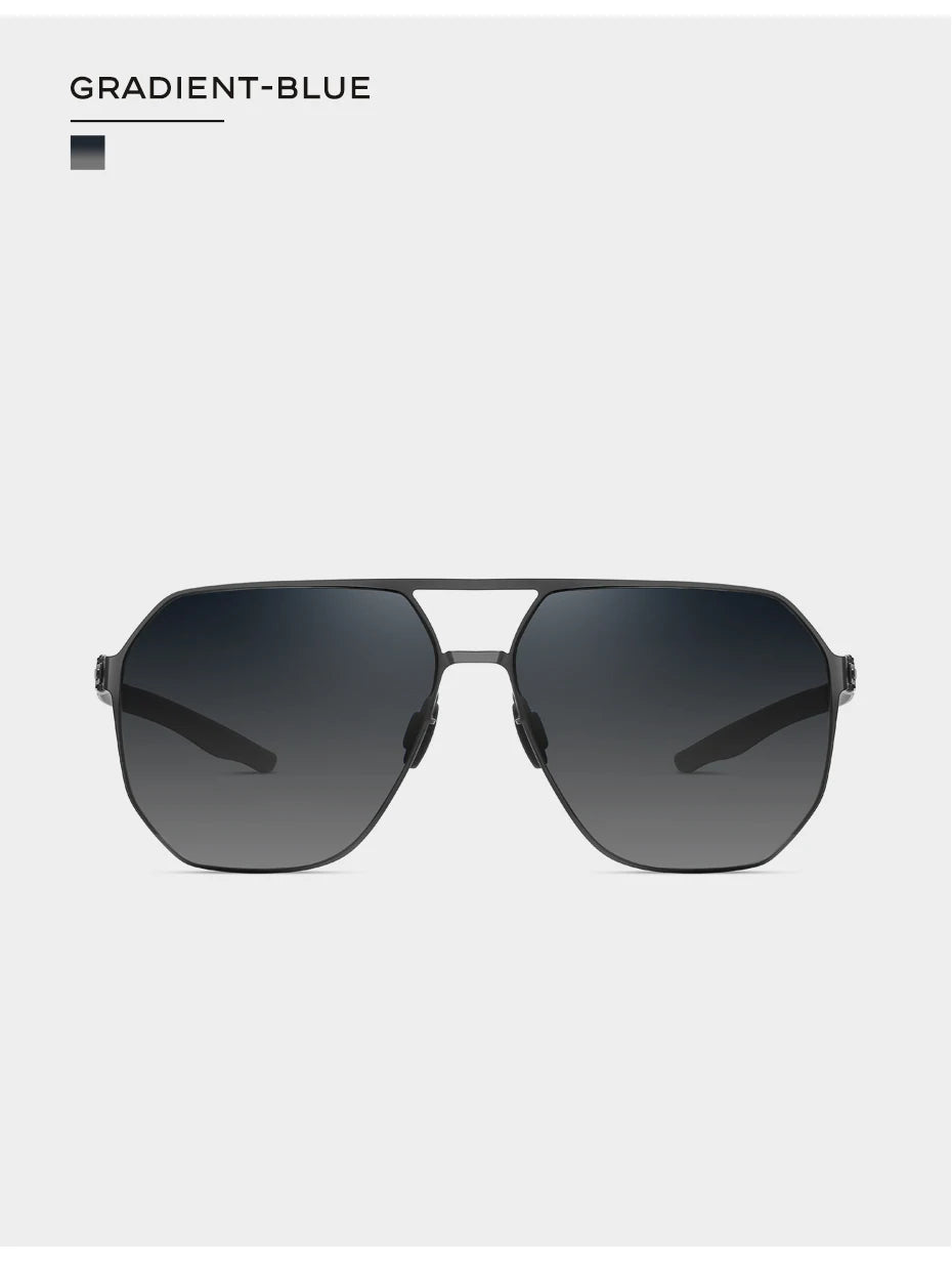 CAPONI Nylon Sunglasses For Men Super Elastic Bio-Steel Polarized Driving Sun Glasses UV400 Protect Brand Design Shades CP23017
