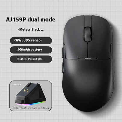 AJAZZ AJ159 APEX Wireless Gaming Mouse, Tri-Mode 8K Gaming Mouse with PAW3950 Sensor, Ultra-Lightweight Low Latency Rechargeable Gaming Mouse with Charging Dock