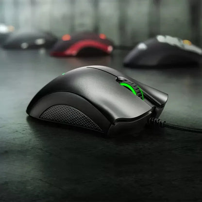 Mouse da gaming cablato originale Razer con sensore ottico 6400 DPI per laptop, mouse ottico ad alta velocità