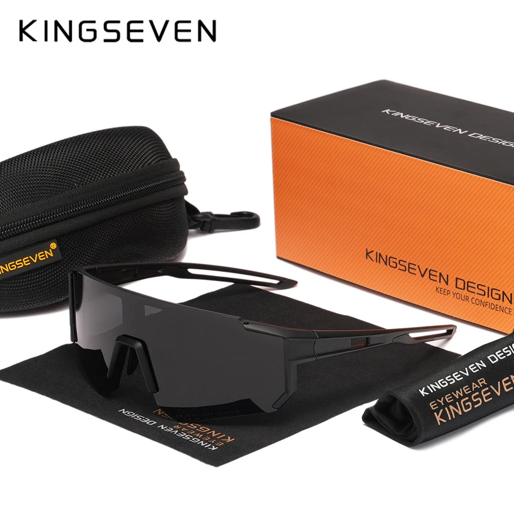 KINGSEVEN MTB Cycling Glasses Men Women Outdoor Sports Running Drving Sunglasses UV400 Road Running Bike Bicycle Goggles Male