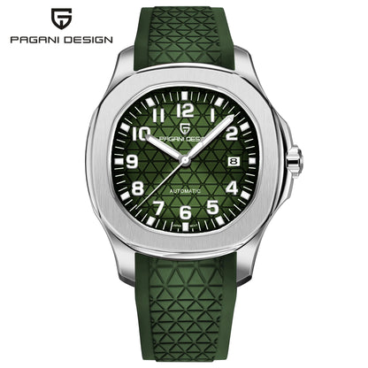 PAGANI DESIGN 2026 New Men's Watches Rose Gold Top Luxury  Automatic Watch For Men Barrel dial Steel Mechanical Wristwatch Men