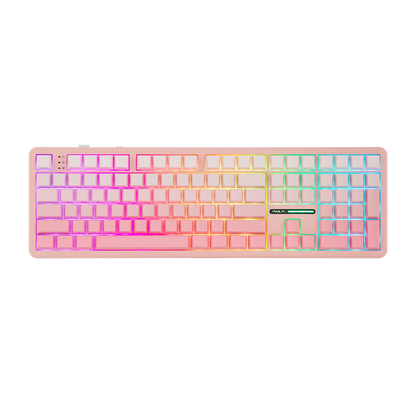 EPOMAKER x AULA F108 Full Size 100% ANSI Layout Hot-Swap Wired/2.4GHz/Bluetooth 5.0 Wireless Mechanical Keyboard RGB Backlight