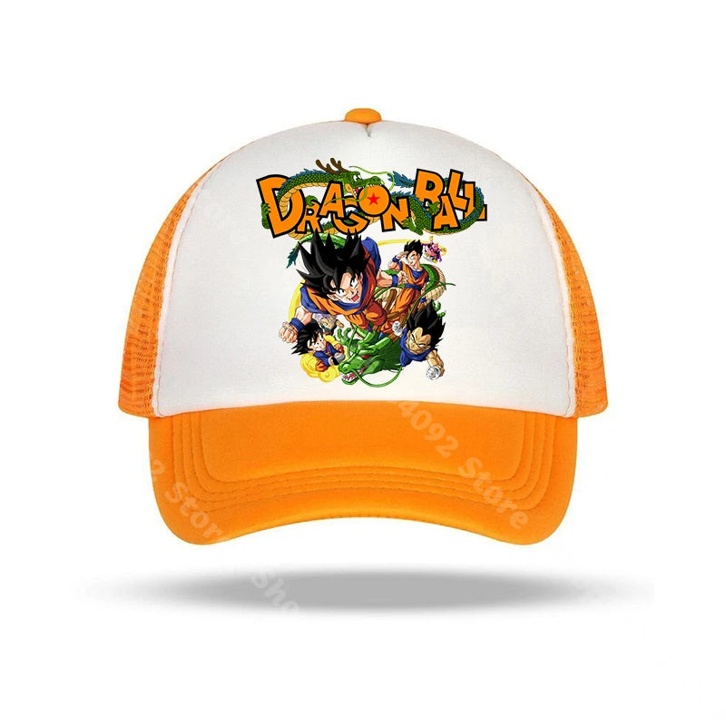 Dragon Ball baseball sapkák, anime karakterekkel nyomtatott napellenzős sapkák, gyerekeknek és felnőtteknek, nyári, lélegző, alkalmi sapkák, állítható csúcsú sapkák, ajándékok