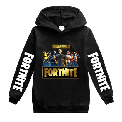 Fortnites Game Hoodies Autumn Hooded Sweatshirt Anime Thin Tracksuit Long Sleeve Pullover Tops Sportswear Halloween Costume Gift
