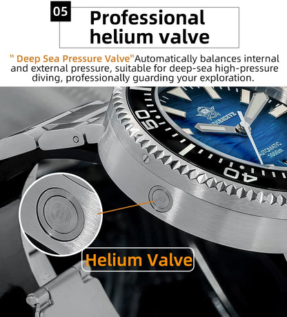 ADDIESDIVE new men's watch sapphire gradient dial BGW9 luminous Japanese 8215 mechanical watch 1000m waterproof watch AD2545