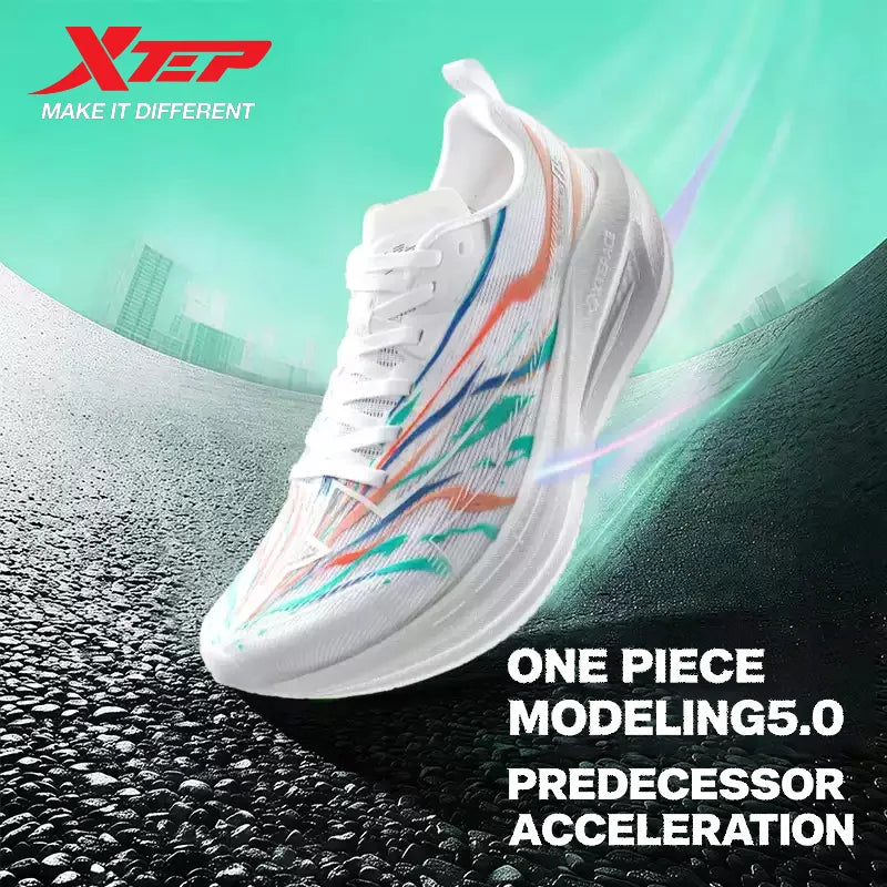 Xtep Sneaker da donna One Piece Modeling 5.0: stabilità, sostegno, comfort, traspirabilità, resistenza; scarpe da corsa 874218110037