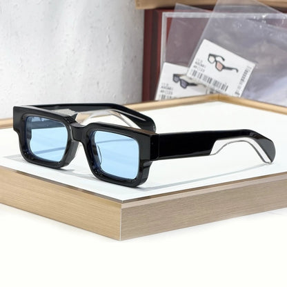 Sunglasses ASCARI Vintage Square Unisex Handcrafted Acetate UV400 Classic Retro Designer Eyewear