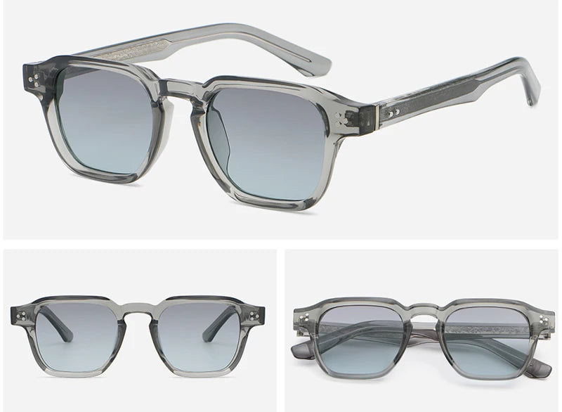 Peekaboo irregular sunglasses for women black brown retro style square sun glasses for men uv400 summer accessories 2025