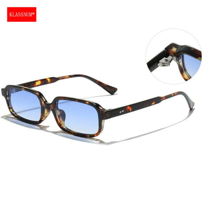 KLASSNUM Sunglasses Woman 2026 Trendy Rectangle Small Square Frame Sun Glasses Luxury Brand Designer Driving Anti UV400 Eyewear