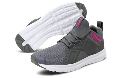 Chaussures de sport basses Puma Enzo, confortables, pour le quotidien, couleur gris et rouge, 189499-03