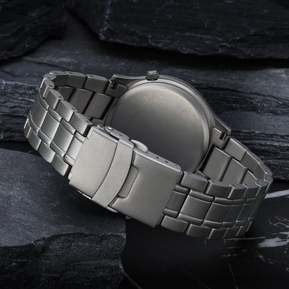 BERNY Full Titanium Watches for Men Quartz Men's Watch Lightweight Sapphire Super Luminous VH31 Sport Field Wristwatches
