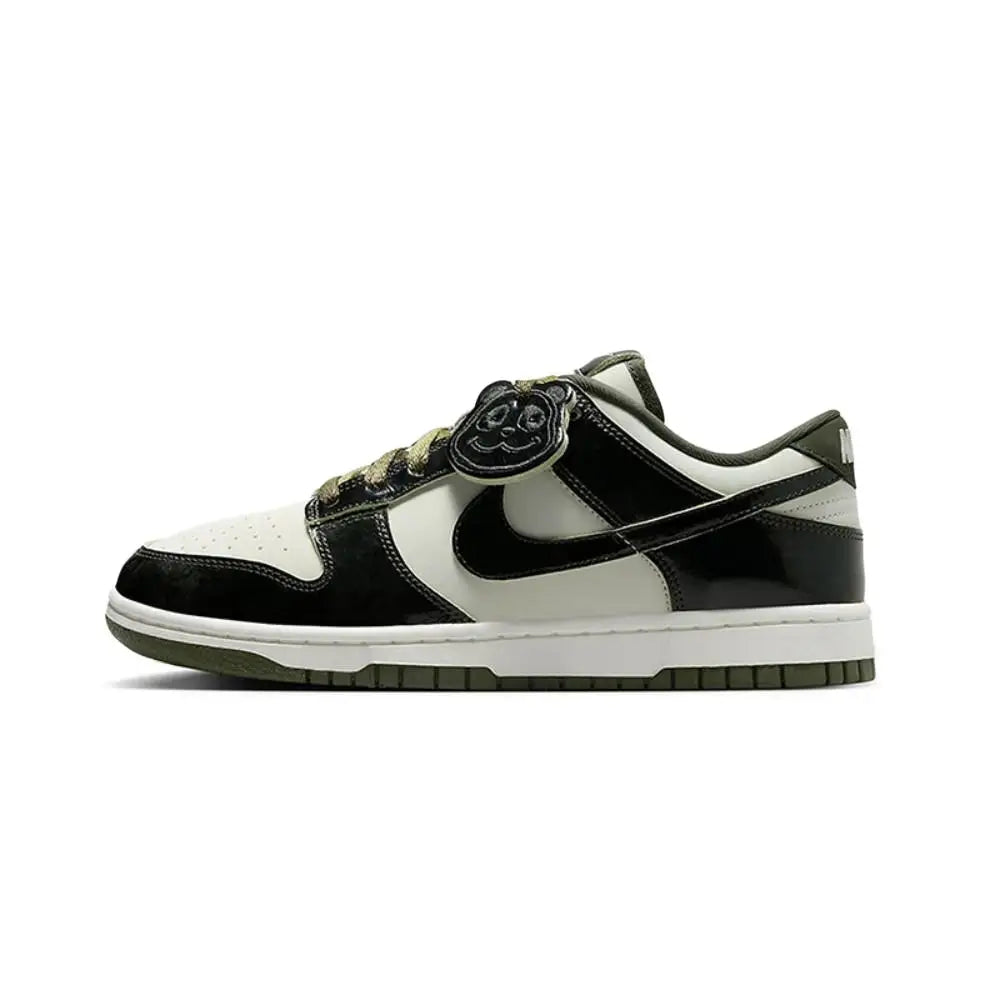 Nike Dunk Low - Versatile Thin Sole Slip-Resistant & Durable Low-Top Skate Shoes Unisex Style White/Black/Orange IB2260-500