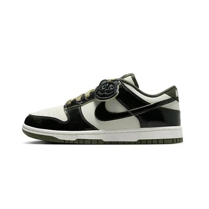 Nike Dunk Low - Versatile Thin Sole Slip-Resistant & Durable Low-Top Skate Shoes Unisex Style White/Black/Orange IB2260-500