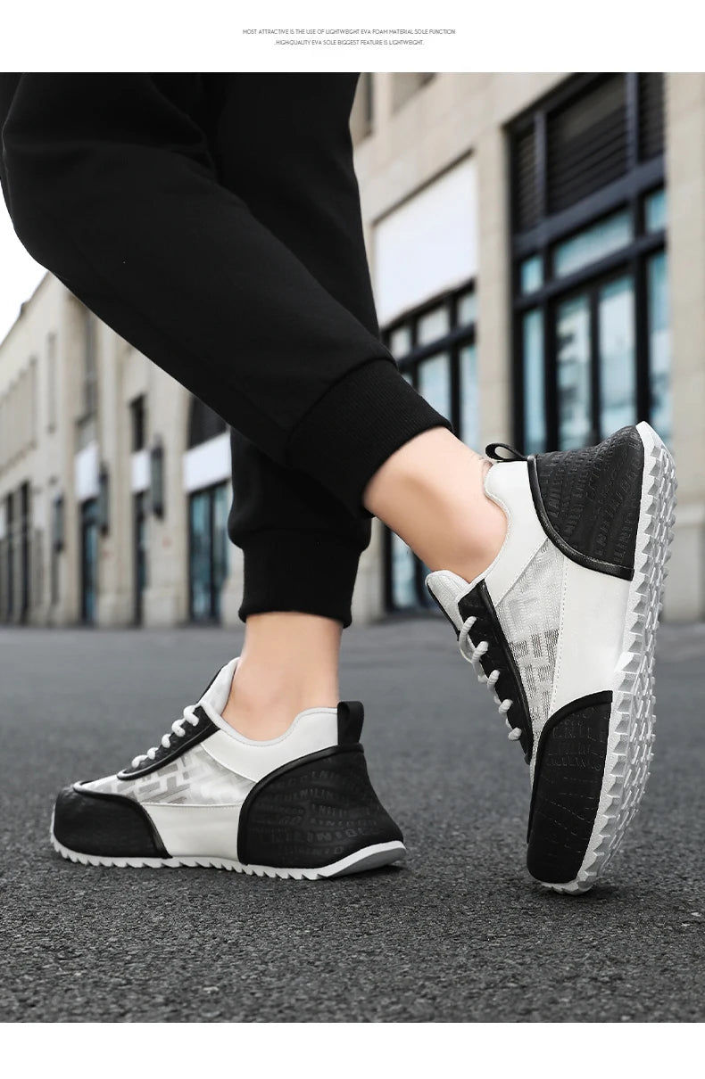 Brand protection 2026 new men's lightweight non-slip breathable wear-resistant running sports fashion versatile casual shoes