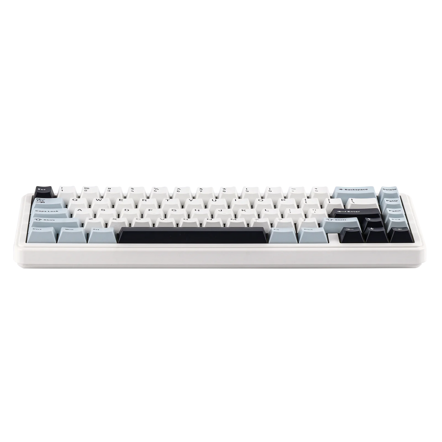 Teclado mecânico EPOMAKER x AULA F65 com layout 65%, hot-swap, montagem gasket e ligação com fios/Bluetooth/2.4G sem fios para Mac/Win