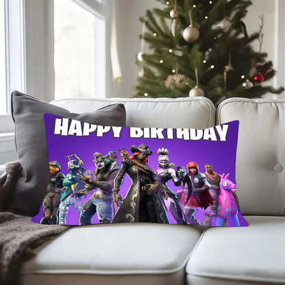Game F-FORTNITE COOL BIRTHDAY Cushion Cover Rectangle Pillowcase Printed Bedside Sofa Room Home Decoration Pillowcase