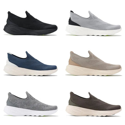 Li-Ning SOFT GO 2 KNIT slip-on fritids-gåsko til mænd – støddæmpende, komfortable og stabile LiNing mesh-jogging- og daglige sportssneakers AGLV017