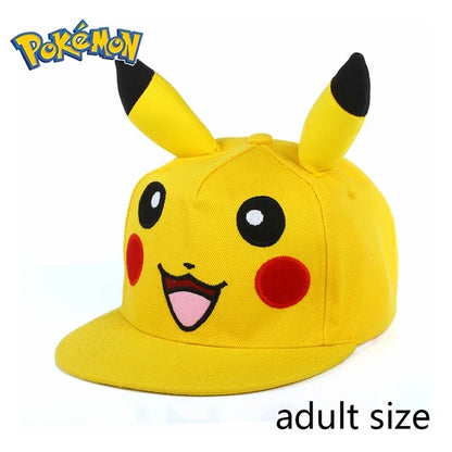 Pokemon Pikachu Baseball Cap Anime Cartoon Figure Cosplay Hat Adjustable Women Men Kids Sports Hip Hop Caps Toys Birthday Gift