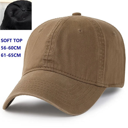 Bejzbol kape za muškarce s velikom glavom, za žene, XXL, prevelike, visoke krune, podesive, jednobojne, s kopčom (snapback), 56-60 cm, 60-65 cm