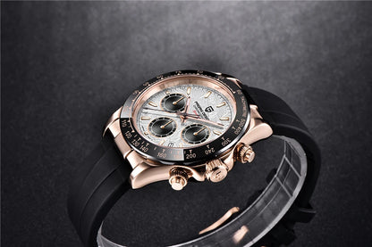 PAGANI DESIGN V2 40MM Quadrante meteorite Orologio da uomo al quarzo Cronografo retro in zaffiro Orologio impermeabile da uomo Reloj0 hombr