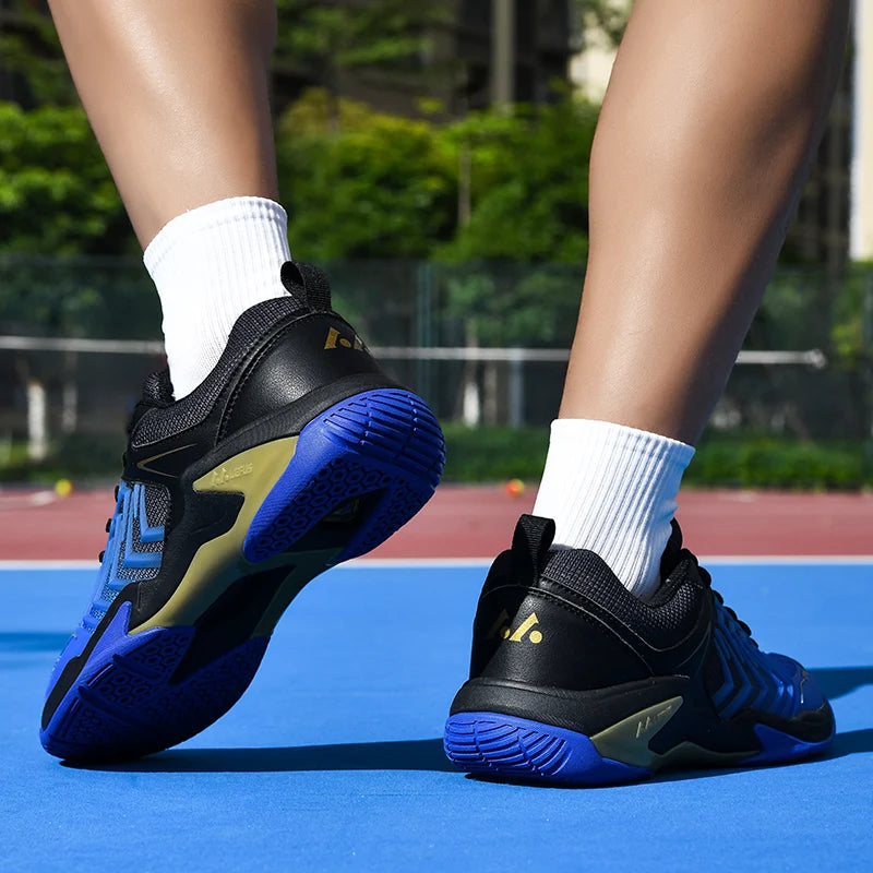 Professional Badminton Shoes for Men and Women Anti-Slip Tennis Trainers for Indoor and Outdoor Sports Blue Sneakers