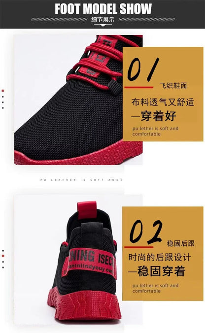 Męskie sneakersy casualowe, lekkie sportowe buty z siateczki na lato, męskie buty outdoorowe z miękką podeszwą, oddychające, wygodne, modne buty do biegania