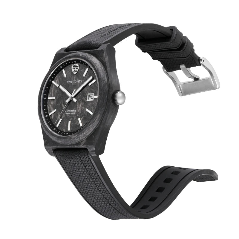 2025 New 40mm Carbon Automatic Watch Luxury 100m Waterproof Diver Watches automatic movement Diver Men Watch