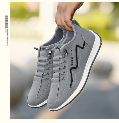 Large Size Men's Comfortable Breathable Soft Bottom Running Shoes Casual Style Sporty Retro Stripe Design Rubber Outsole