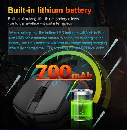 Mouse gaming REDRAGON DEICIDE M816 PRO RGB USB con supporto Bluetooth 2.4G wireless, 26000 DPI, 6 pulsanti per gamer, mouse cablato per computer