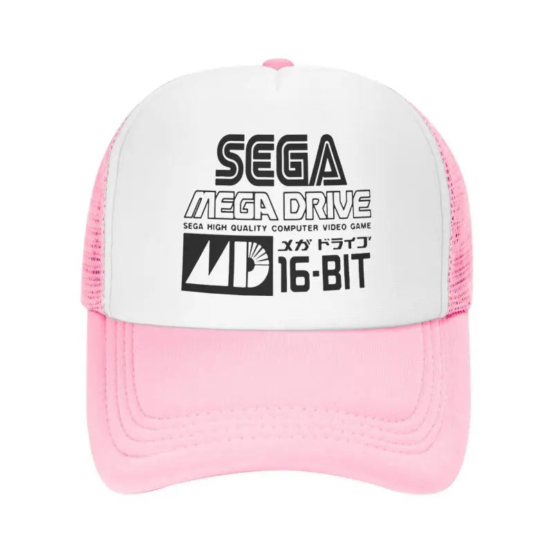 Sega Mega Drive Mesh Baseball Cap Unisex Hip-Hop Snapback Caps Summer Breathable Sun Visor Hat Trucker Adjustable Hats