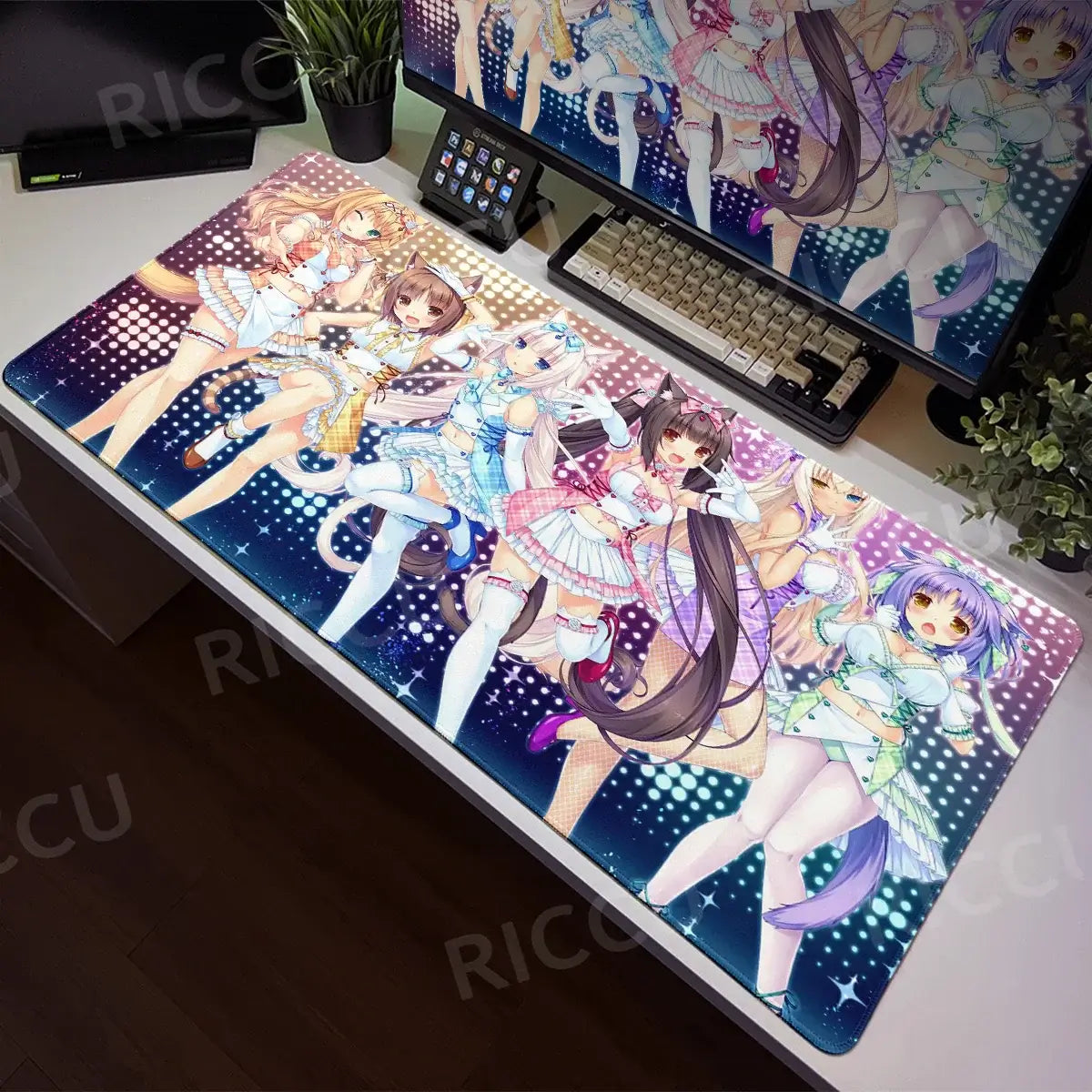 Nekopara XXL Home HD Γραφείο υπολογιστή Ποντίκι Anime Μεγάλο μαξιλάρι ποντικιού Γραφείο Φορητός υπολογιστής Επιτραπέζιος υπολογιστής Αξεσουάρ παιχνιδιών Τεχνολογία