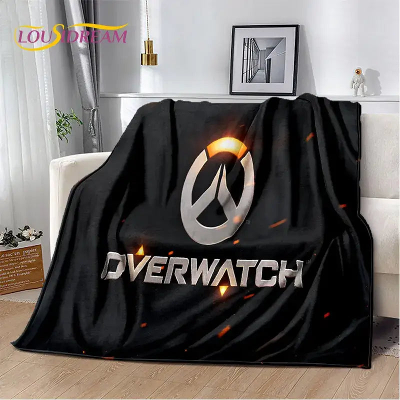 Overwatch Game Gamer DVA  Reaper Soft Plush Blanket,Flannel Blanket Throw Blanket for Living Room Bedroom Bed Sofa Picnic Kid 3D