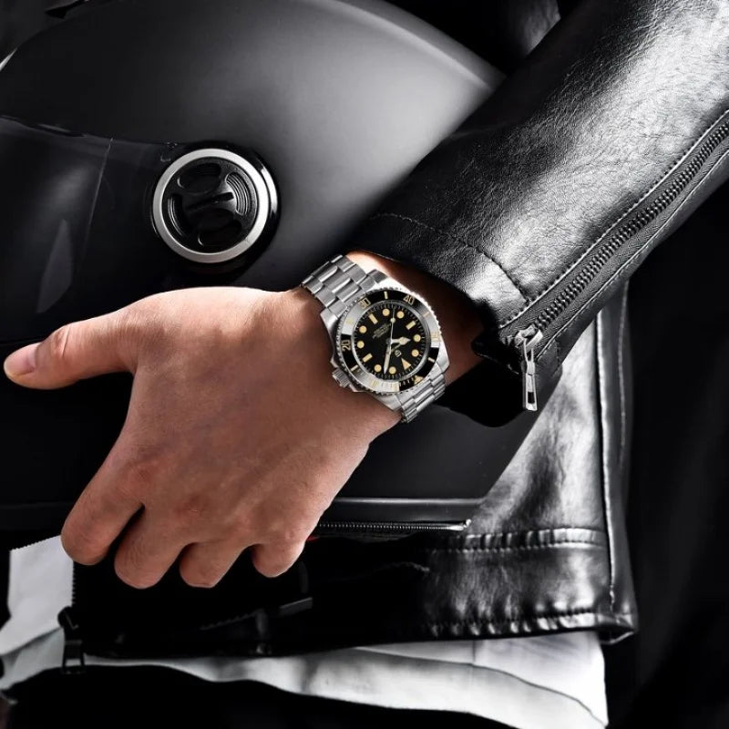 PAGANI DESIGN PD-1694 Men's 40MM Automatic Mechanical Watch Japan NH35 Movt Sapphire Glass Stainless Steel Waterproof Wristwatch
