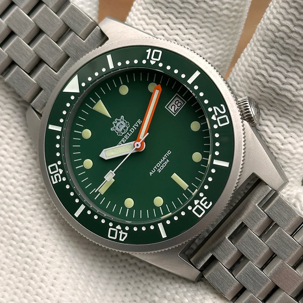 STEELDIVE Official SD1979 High Quality 200M Waterproof 42.5MM NH35 Automatic Ceramic Bezel Sapphire Glass Men Dive Watch Reloj