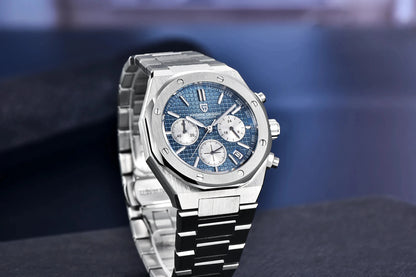 2025 PAGANI DESIGN PD1707 Mens Quartz Wristwatches 40MM Stainless Steel Sapphire Glass Waterproof Luxury Clock Gift Reloj Hombre