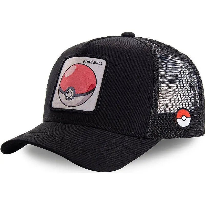 Czapka baseballowa z haftem Pokemon: Pikachu, Gengar, Snorlax, Psyduck – anime, regulowana, z oddychającej siateczki, prezent na cosplay