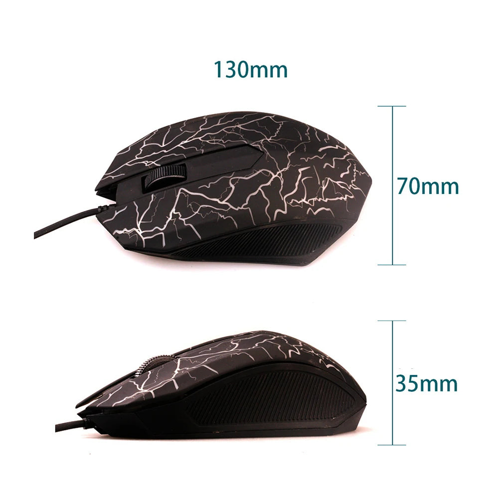 2400 DPI laidinė USB žaidimų pelė su RGB LED apšvietimu, ergonomiška kompiuterio pelė, skirta asmeniniams kompiuteriams, nešiojamiesiems kompiuteriams ir „MacBook“, profesionali 6 mygtukų optinė žaidimų pelė