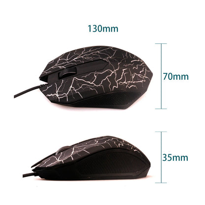 2400 DPI laidinė USB žaidimų pelė su RGB LED apšvietimu, ergonomiška kompiuterio pelė, skirta asmeniniams kompiuteriams, nešiojamiesiems kompiuteriams ir „MacBook“, profesionali 6 mygtukų optinė žaidimų pelė