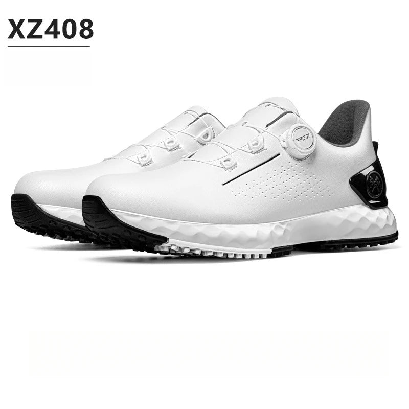PGM golf-sneakers til herrer – komfortabel støddæmpning, drejeknap-snørebånd, vandtætte og skridsikre, med højdeøgning XZ408