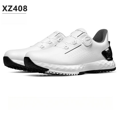 PGM golf-sneakers til herrer – komfortabel støddæmpning, drejeknap-snørebånd, vandtætte og skridsikre, med højdeøgning XZ408