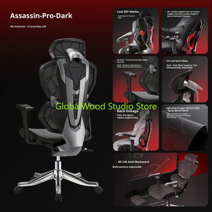 Ergonomic chair for Desk Office  Comfortable Armchair Furniture Chaise Design Chaises De Bureau Wheeled Low Chair on Wheels