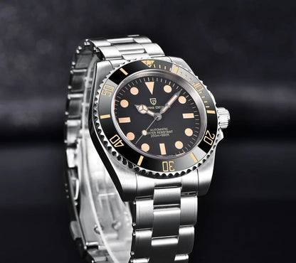 PAGANI DESIGN PD-1694 Men's 40MM Automatic Mechanical Watch Japan NH35 Movt Sapphire Glass Stainless Steel Waterproof Wristwatch