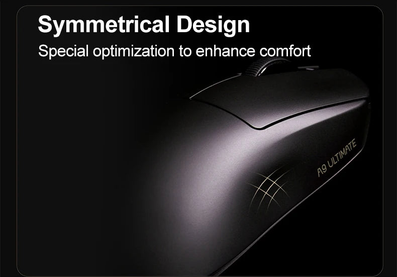 „ATK Dragonfly A9 Ultimate“ belaidė žaidimų pelė, „PAW3950 Ultra 8 kHz“ ergonomiška lengva žaidimų pelė, skirta FPS, e. sportui ir „CSGO“