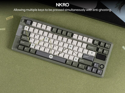 EPOMAKER RT85 75% ANSI US Layout Creamy Gasket Wired/BT/2.4Ghz Wireless Mechanical Keyboard with Joystick & DIY Screen 8000mAh